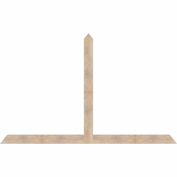 Ekena Millwork Portland Smooth Timber Gable Bracket, Douglas Fir, 108"W x 68"H x 1 1/2"D x 5 1/2"F, 15/12 Pitch GBW108X68X0206POR00SDF - main